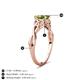 4 - Maeve 1.10 ct (6.50 mm) Round Peridot Entwined Celtic Love Knot Engagement Ring 