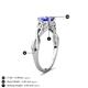 4 - Maeve 0.92 ct (6.00 mm) Round Tanzanite Entwined Celtic Love Knot Engagement Ring 