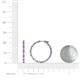 4 - Melissa 0.90 ctw (1.70 mm) Inside Outside Round Amethyst and Lab Grown Diamond Eternity Hoop Earrings 