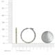 4 - Melissa 0.90 ctw (1.70 mm) Inside Outside Round Citrine and Lab Grown Diamond Eternity Hoop Earrings 