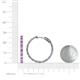 4 - Melissa 1.56 ctw (2.00 mm) Inside Outside Round Amethyst and Natural Diamond Eternity Hoop Earrings 