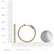 4 - Melissa 2.00 ctw (2.00 mm) Inside Outside Round Peridot and Natural Diamond Eternity Hoop Earrings 