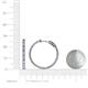 4 - Melissa 1.89 ctw (2.00 mm) Inside Outside Round Tanzanite and Lab Grown Diamond Eternity Hoop Earrings 