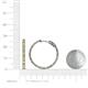4 - Melissa 1.71 ctw (2.00 mm) Inside Outside Round Citrine and Lab Grown Diamond Eternity Hoop Earrings 