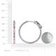 4 - Melissa 2.92 ctw (2.30 mm) Inside Outside Round Pink Sapphire and Natural Diamond Eternity Hoop Earrings 