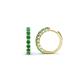 1 - Raya Round Emerald Hoop Earrings 