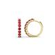 1 - Raya Round Ruby Hoop Earrings 