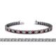 1 - Nancie 3.30 mm Red Garnet and Diamond Eternity Tennis Bracelet 