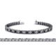 1 - Nancie 3.30 mm Black and White Diamond Eternity Tennis Bracelet 