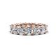 1 - Luna 4.80 ctw (4.00 mm) Cushion Shape Moissanite U Prong Eternity Band 