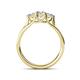 4 - Alyssa 0.95 ctw (5.50 mm) Round Lab Grown Diamond Three Stone Engagement Ring 