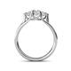 4 - Alyssa 0.95 ctw (5.50 mm) Round Lab Grown Diamond Three Stone Engagement Ring 