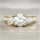 2 - Aniyah 1.34 ctw (6.50 mm) IGI Certified Classic Three Stone Round Lab Grown Diamond (VS1/F) and Lab Grown Diamond Engagement Ring 