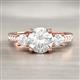 2 - Aniyah 1.34 ctw (6.50 mm) IGI Certified Classic Three Stone Round Lab Grown Diamond (VS1/F) and Natural Diamond Engagement Ring 