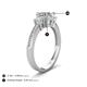 4 - Aniyah 1.26 ctw (6.50 mm) GIA Certified Classic Three Stone Round Natural Diamond (SI/H) and Opal Engagement Ring 