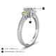 4 - Aniyah 1.38 ctw (6.50 mm) IGI Certified Classic Three Stone Round Lab Grown Diamond (VS1/F) and Peridot Engagement Ring 