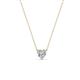 1 - Zaria 0.25 ct Lab Grown Diamond Heart Shape (4.00 mm) Solitaire Pendant Necklace 