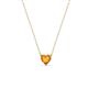 1 - Zaria 0.22 ct Citrine Heart Shape (4.00 mm) Solitaire Pendant Necklace 