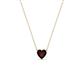 1 - Zaria 0.32 ct Red Garnet Heart Shape (4.00 mm) Solitaire Pendant Necklace 