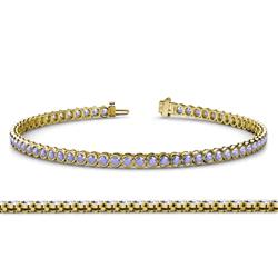 Tiara Tanzanite Eternity Tennis Bracelet Tanzanite ctw Bezel Set Womens Eternity Tennis Bracelet K Yellow Gold