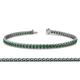 1 - Tiara 2.00 mm Emerald Eternity Tennis Bracelet 