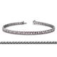 1 - Tiara 2.00 mm Pink Tourmaline and Diamond Eternity Tennis Bracelet 