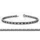 1 - Tiara 2.00 mm Black and White Diamond Eternity Tennis Bracelet 