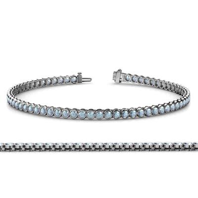Tiara Aquamarine Eternity Tennis Bracelet