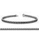 1 - Tiara 2.60 mm Black Diamond Eternity Tennis Bracelet 