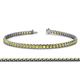 1 - Tiara 2.60 mm Yellow Sapphire Eternity Tennis Bracelet 