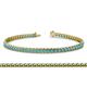 1 - Tiara 2.60 mm London Blue Topaz Eternity Tennis Bracelet 