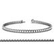 1 - Tiara 2.60 mm White Sapphire Eternity Tennis Bracelet 