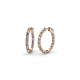 1 - Amia Tanzanite and Diamond Hoop Earrings 