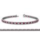 1 - Tiara 2.60 mm Ruby and Diamond Eternity Tennis Bracelet 