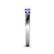 5 - Roena 0.76 ctw Tanzanite Round (3.80 mm) & (3.30 mm) 5 Stone Wedding Band 