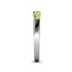 5 - Roena 0.86 ctw Peridot Round (3.80 mm) & (3.30 mm) 5 Stone Wedding Band 
