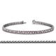 1 - Tiara 2.60 mm Pink Tourmaline and Diamond Eternity Tennis Bracelet 