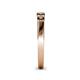 5 - Roena 0.76 ctw Smoky Quartz Round (3.80 mm) & (3.30 mm) 5 Stone Wedding Band 