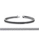 1 - Zahra Princess Cut 2.25 mm Black Diamond Eternity Tennis Bracelet 