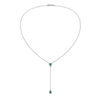 Twila ctw Emerald Women Lariat Necklace
