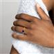 6 - Lysha 1.40 ctw Blue Sapphire Pear Shape (7x5 mm) & Citrine Cushion Shape (5.00 mm) Toi Et Moi Engagement Ring 