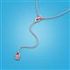 3 - Twila 0.30 ctw Pink Tourmaline (3.50 mm) Women Lariat Necklace 