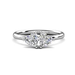 Francesca ctw Heart Shape GIA Certified Natural Diamond Toi Et Moi Engagement Ring ctw Heart Shape GIA Certified Natural Diamond with Tiger Claw Prong setting Two Stone Duo Women Engagement Ring in K White Gold