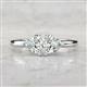 3 - Francesca 1.70 ctw Heart Shape (6.00 mm) IGI Certified Lab Grown Diamond Toi Et Moi Engagement Ring 