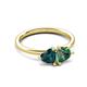 3 - Francesca 1.75 ctw Heart Shape (6.00 mm) London Blue Topaz & Lab Created Alexandrite Toi Et Moi Engagement Ring 