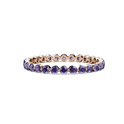 Valerie Iolite Eternity Band Floating Iolite Womens Eternity Ring Stackable ctw K Rose Gold