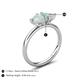 5 - Francesca 0.90 ctw Heart Shape (6.00 mm) Opal Toi Et Moi Engagement Ring 