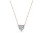 1 - Zaria 0.50 ct IGI Certified Lab Grown Diamond Heart Shape (5.00 mm) Solitaire Pendant Necklace 