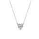 1 - Zaria 0.50 ct Natural Diamond Heart Shape (5.00 mm) Solitaire Pendant Necklace 