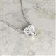 2 - Zaria 0.25 ct Lab Grown Diamond Heart Shape (4.00 mm) Solitaire Pendant Necklace 